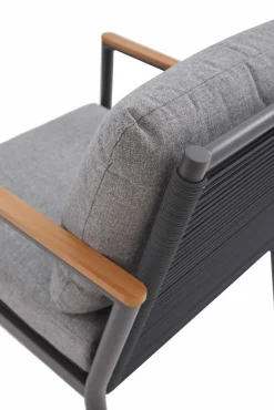 OUTDOOR Gartenlounge Set 4-teilig grau^ Gartenlounge Sets