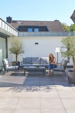 OUTDOOR Gartenlounge Set 4-teilig grau^ Gartenlounge Sets