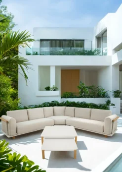 OUTDOOR Gartenlounge Set 5tlg. beige^ Gartenlounge Sets