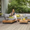 Gartenlounge Sets>OUTDOOR Gartenlounge Set Teak massiv braun