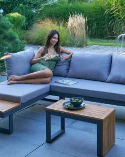 OUTDOOR Gartenlounge variabel stellbar braungrau^ Gartenlounge Sets