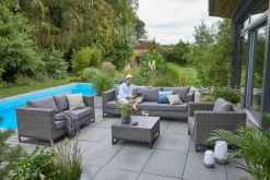 OUTDOOR Garten-Loungesessel braungrau^ Gartensessel