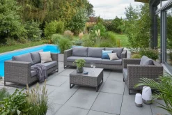 OUTDOOR Garten-Loungesessel braungrau^ Gartensessel