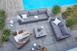 OUTDOOR Garten-Loungesessel braungrau^ Gartensessel
