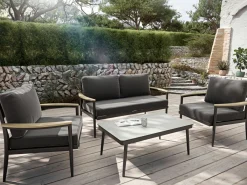 OUTDOOR Gartenlounge-Set 4 tlg. grau^ Gartenlounge Sets