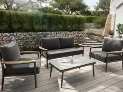 OUTDOOR Gartenlounge-Set 4 tlg. grau^ Gartenlounge Sets
