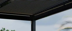 OUTDOOR Gartenpergola 3x3m Anthrazit grau^ Sichtschutz Zubehör|Pavillons