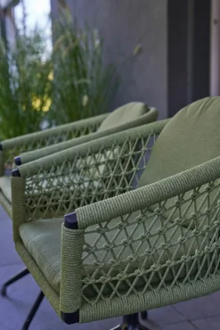 OUTDOOR Gartensessel drehbar Rope grau^ Gartensessel