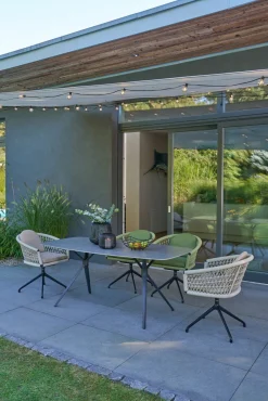 OUTDOOR Gartensessel drehbar Rope grau^ Gartensessel