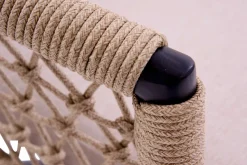 OUTDOOR Gartensessel drehbar Rope beigegrau^ Gartensessel