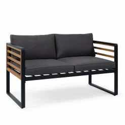 Gartenlounge Sets>OUTDOOR Garten-Set 4 tlg. schwarzgraubraun