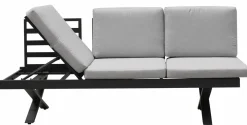 OUTDOOR Gartensofa Klappfunkt. links grau^ Gartensofas