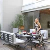 Gartensofas>OUTDOOR Gartensofa Klappfunkt. rechts grau