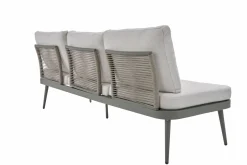 OUTDOOR Gartensofa links grünweißbeige^ Gartensofas