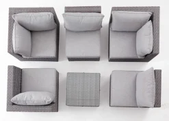 OUTDOOR Gartensofa Mittelelement grau^ Lounge Sessel