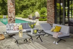 OUTDOOR Gartensofa Lounge grau^ Gartensofas