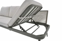OUTDOOR Gartensofa rechts grünweißbeige^ Gartensofas