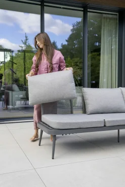 Gartensofas>OUTDOOR Gartensofa rechts grau