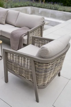 OUTDOOR Gartensofa-Set 5 tlg. braungrau^ Gartenlounge Sets