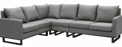 OUTDOOR Gartenspeiselounge Sunbrella grauschwarz^ Gartenlounge Sets