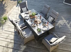 Gartentische Ausziehbar>OUTDOOR Gartentisch ausziehbar Keramik grau
