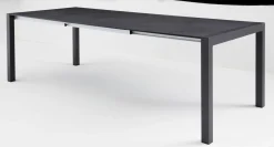 OUTDOOR Gartentisch ausziehbar HPL grausilberfarben^ Gartentische Ausziehbar