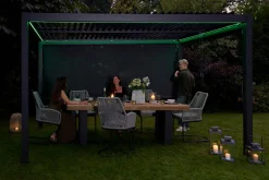 OUTDOOR LED-Beleuchtung Gartenpavillon weiß^ Sichtschutz Zubehör|Pavillons
