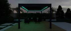 Sichtschutz Zubehör|Pavillons>OUTDOOR LED-Beleuchtung Gartenpavillon weiß