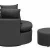 Gartenhocker>OUTDOOR Relaxhocker Sunbrella grau