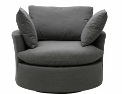 OUTDOOR Relaxsessel Sunbrella drehbar grau^ Gartensessel