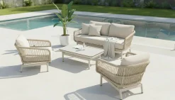 OUTDOOR Rope Gartenlounge-Set beige^ Gartenlounge Sets