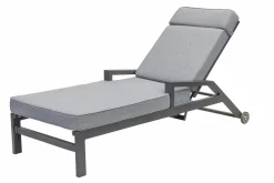 Gartenliegen>OUTDOOR Sonnenliege grau