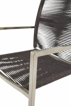 OUTDOOR Stapelstuhl Edelstahl schwarz^ Stapelstühle