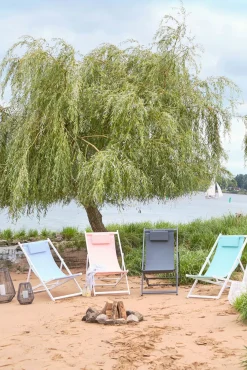 OUTDOOR Strandstuhl grau^ Klappstühle|Gartenklappstühle