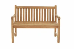 OUTDOOR Teak Gartenbank 120 braungrau^ Gartenbänke