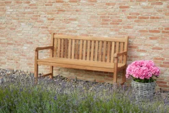 OUTDOOR Teak Gartenbank 150 braungrau^ Gartenbänke
