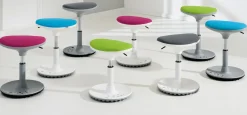 Schreibtische & Drehstühle>PAIDI Kinderhocker blauweiß