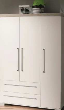 PAIDI Kleiderschrank braunweiß^Kinder Hoch & Spielbetten