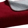 Paras Lifestyle Wendedecke rubin-platin silberfarbenrot^ Wohndecken