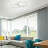 Deckenleuchten>Paul Neuhaus LED-Deckenleuchte 2flg silberfarben