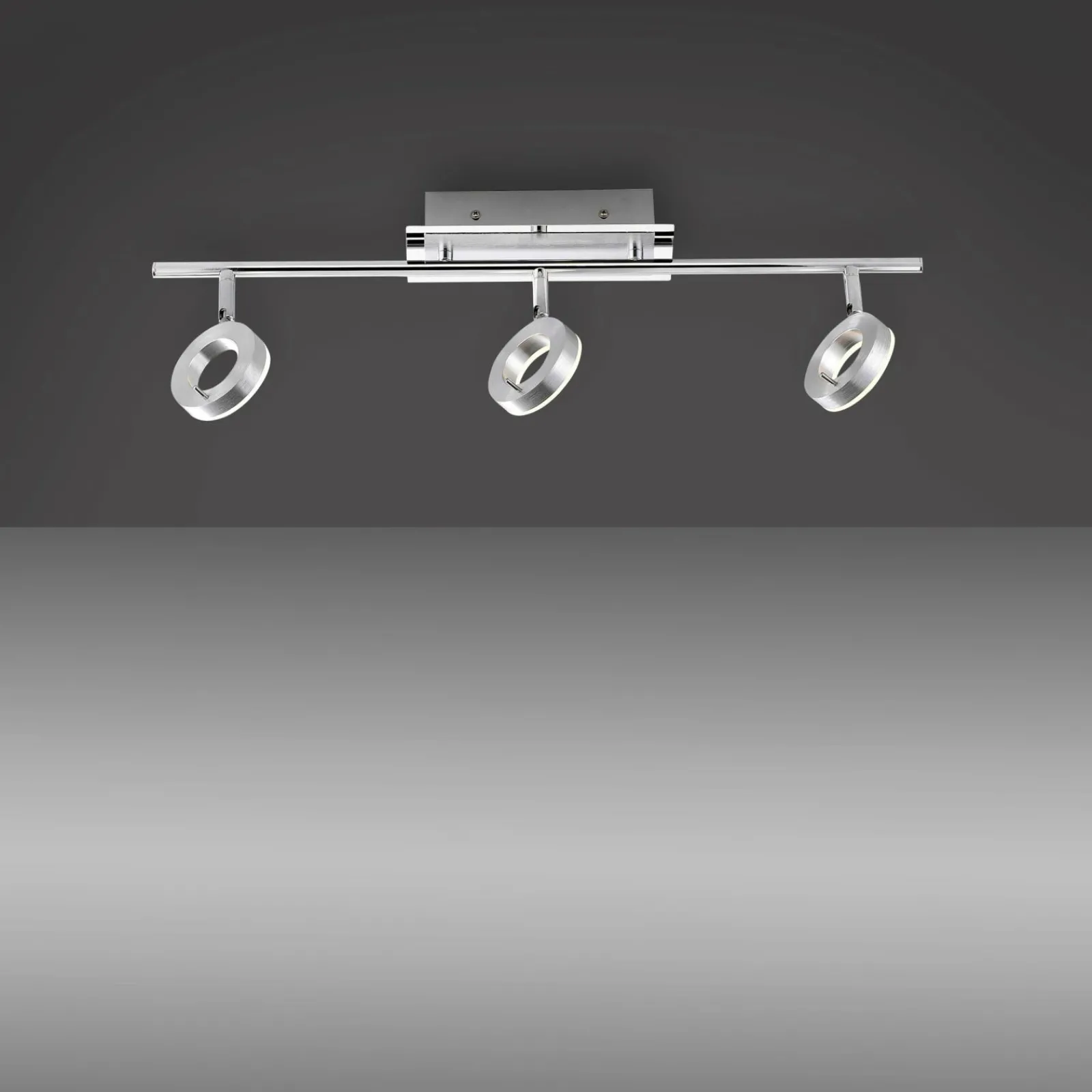 Paul Neuhaus LED-Deckenleuchte 3flg silberfarben^ Deckenleuchten|Spots