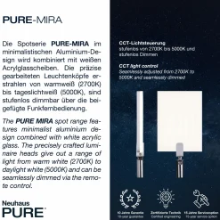Paul Neuhaus LED-Deckenleuchte 2flg schwarz^ Deckenleuchten
