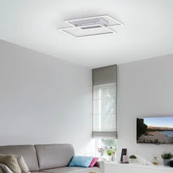 Deckenleuchten>Paul Neuhaus LED-Deckenleuchte 2flg silberfarben