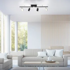 Deckenleuchten>Paul Neuhaus LED-Deckenleuchte 4flg schwarz