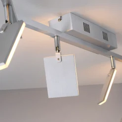 Deckenleuchten>Paul Neuhaus LED-Deckenleuchte 6flg silberfarben