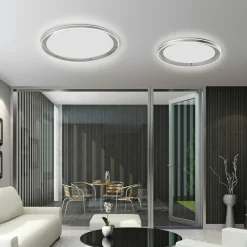 Deckenleuchten>Paul Neuhaus LED-Deckenleuchte 1flg silberfarben