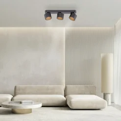 Paul Neuhaus LED-Deckenleuchte 3flg schwarz^ Deckenleuchten