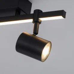 Paul Neuhaus LED-Deckenleuchte 2flg schwarz^ Deckenleuchten|Wandleuchten