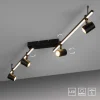 Deckenleuchten>Paul Neuhaus LED-Deckenleuchte 4flg schwarz