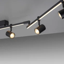 Deckenleuchten>Paul Neuhaus LED-Deckenleuchte 6flg schwarz